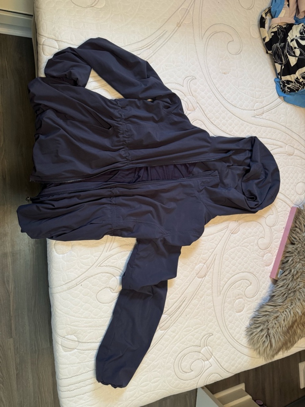 LULULEMON hooded jacket indigo blue